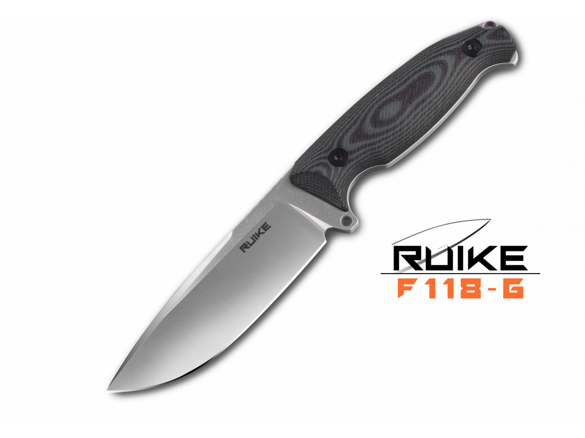 Ruike - F118 - Lamă fixă - Oțel 14C28N - Verde